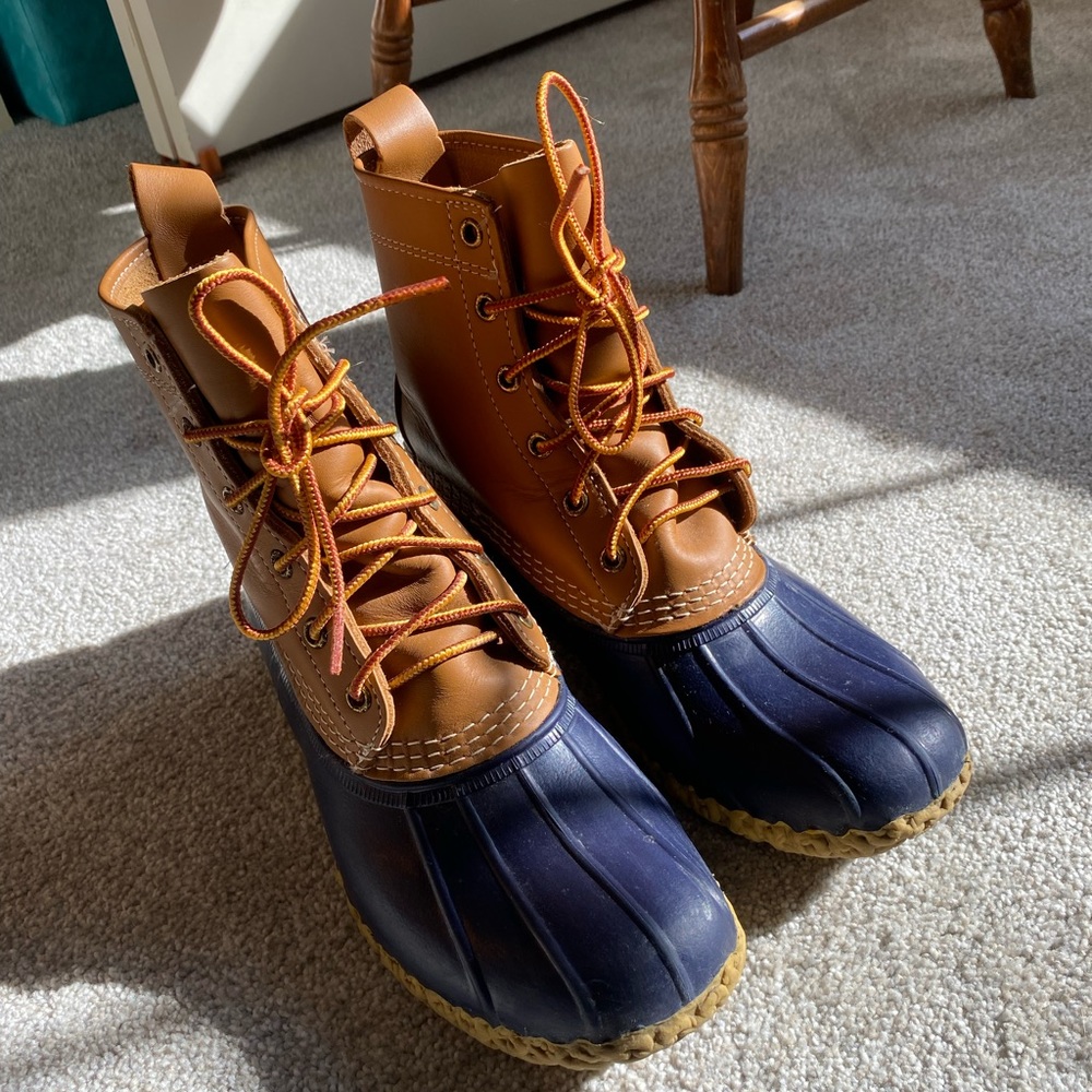 LL Bean Duck Boots, Size 8